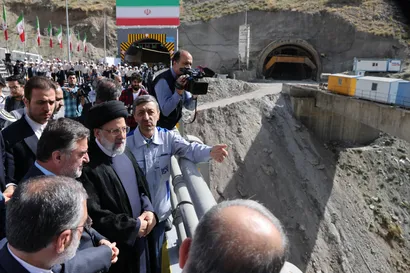 تصاویر افتتاح مسیر رفت قطعه دوم آزاد راه تهران - شمال
