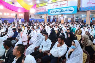 تصاویر مراسم جشن ازدواج ۳۱۳ زوج بوشهری
