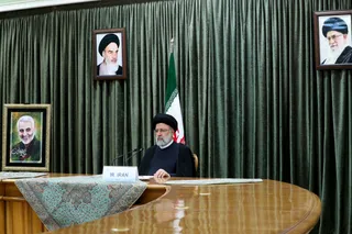 تصاویر سخنرانی ویدئو کنفرانسی در اجلاس سران بریکس پلاس