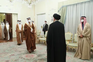 تصاویر دیدار مشاور امنیت ملی امارات متحده عربی با آیت‌الله رئیسی