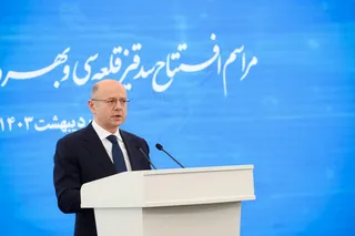 آیین افتتاح رسمی طرح مشترک سد قیز قلعه‌سی