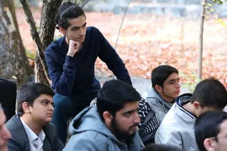 تصاویر حضور در جمع دانش آموزان شرکت کننده در اردوی «راهیان پیشرفت»