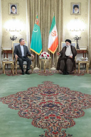 تصاویر ملاقات خصوصی دکتر رئیسی و بردی محمداف