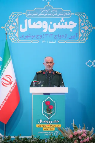 تصاویر مراسم جشن ازدواج ۳۱۳ زوج بوشهری