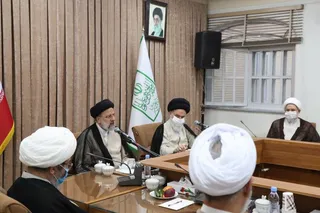 تصاویر دیدار آیت الله سید ابراهیم رئیسی با اعضای جامعه مدرسین حوزه علمیه قم