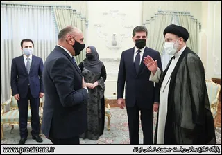 تصاویر دیدار رئیس اقلیم کردستان عراق با آیت الله رئیسی