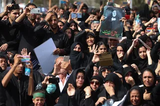 مراسم تشییع پیکر رئیس جمهور شهید و همراهان در بیرجند