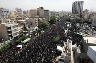مراسم تشییع پیکر رئیس جمهور شهید و همراهان در تهران