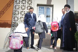 تصاویر حضور در مراسم بازگشایی مدارس