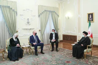 تصاویر دیدار وزیر خارجه ایرلند با رئیس جمهور