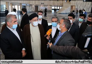 تصاویر بازدید رئیس جمهور از پروژه راه آهن اردبیل