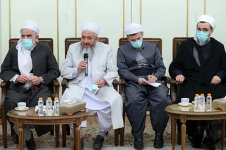 تصاویر دیدار علمای اهل سنت با رئیس جمهور
