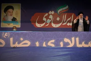 حضور رئیسی در ورزشگاه تختی تبریز