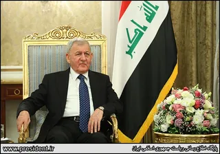 تصاویر استقبال رسمی آیت‌الله رئیسی از رئیس جمهور عراق