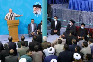 تصاویر اجتماع مردمی هسته های جهاد , پیشرفت در حسینیه جماران