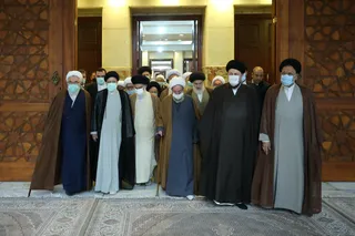 تصاویر مراسم تجدید میثاق اعضای مجلس خبرگان رهبری با امام راحل