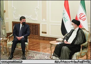 تصاویر دیدار رئیس اقلیم کردستان عراق با آیت الله رئیسی