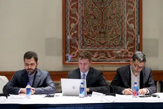 تصاویر نشست با مدیران ارشد رسانه های آمریکایی
