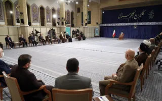 تصاویر دیدار اعضای شورای عالی انقلاب فرهنگی با رهبر معظم انقلاب