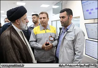 تصاویر افتتاح فاز یک شرکت پالایش گاز هویزه خلیج فارس