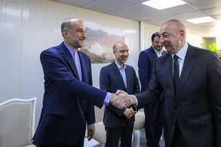 دیدار روسای جمهور ایران و آذربایجان