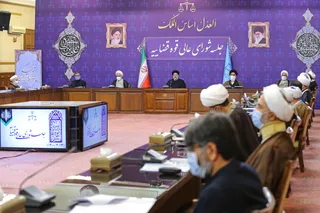 حضور حجت‌الاسلام والمسلمین رئیسی در شورای عالی قضائی
