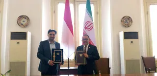 تصاویر  امضای اسناد همکاری بین ایران و اندونزی توسط وزرای دو کشور