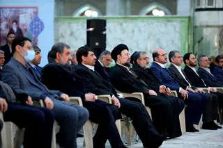 تصاویر تجدید میثاق آیت الله رئیسی و اعضای هیأت دولت با آرمان‌های امام راحل و شهدای انقلاب اسلامی
