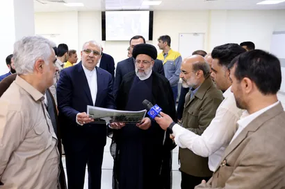 تصاویر مراسم آغاز عملیات راه‌اندازی پتروشیمی گچساران