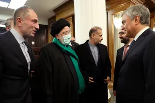تصاویر دیدار رئیس مجلس دومای روسیه با دکتر رئیسی