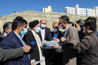 تصاویر بازدید رئیس جمهور از پروژه مسکن مهر پردیس