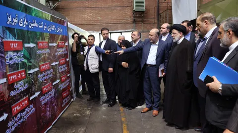 تصاویر بازدید از کارخانه ماشین سازی تبریز