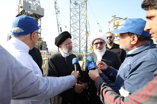 تصاویر بازدید از سکوی فاز 11 میدان گازی پارس جنوبی