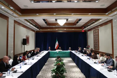 تصاویر نشست با مدیران ارشد رسانه های آمریکایی