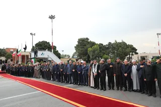 استقبال از پیکر رئیس جمهور شهید و همراهان در فرودگاه مهرآباد