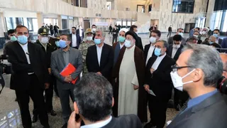 تصاویر بازدید رئیس جمهور از پروژه راه آهن اردبیل