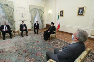 تصاویر دیدار معاون نخست وزیر و وزیر سرمایه گذاری و تجارت خارجی ازبکستان با رییس جمهور