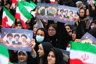 تصاویر حضور دکتر رئیسی در اجتماع باشکوه مردم تبریز