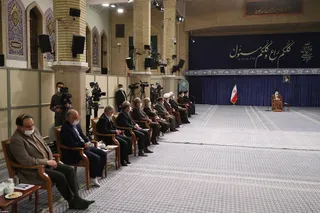 تصاویر دیدار اعضای شورای عالی انقلاب فرهنگی با رهبر معظم انقلاب