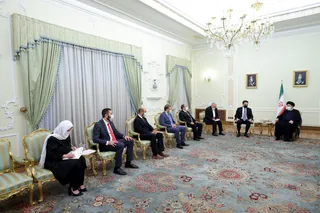 تصاویر دیدار رئیس مجلس ارمنستان با آیت‌الله رئیسی
