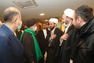 تصاویر حضور آیت‌الله رئیسی در جمع نمازگزاران مسجد جامع مسکو