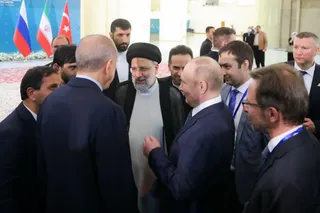 تصاویر نشست خبری سران کشورهای ضامن روند آستانه