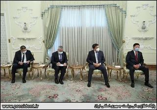 تصاویر دیدار رئیس مجلس ملی قرقیزستان با آیت‌الله رئیسی