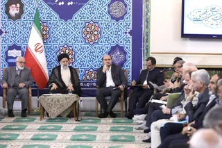 نشست رمضانی با جمعی از خیرین