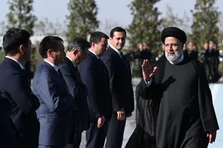 تصاویر مراسم استقبال رسمی از آیت الله رئیسی توسط رئیس جمهور ازبکستان