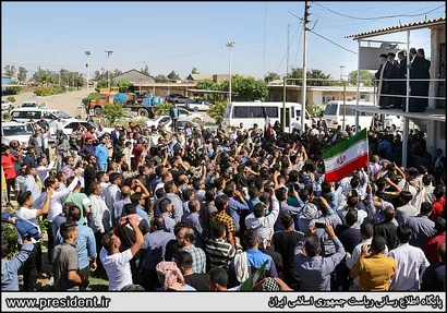 تصاویر حضور سرزده در جمع کارگران کارخانه هفت تپه