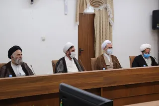 تصاویر دیدار آیت الله سید ابراهیم رئیسی با اعضای جامعه مدرسین حوزه علمیه قم