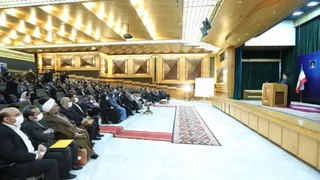 تصاویر دیدار ایرانیان مقیم ترکمنستان با رئیس جمهور