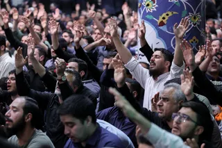 مراسم گرامیداشت رئیس جمهور شهید و همراهان در مسجد ارگ