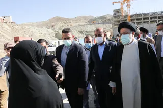 تصاویر بازدید رئیس جمهور از پروژه مسکن مهر پردیس